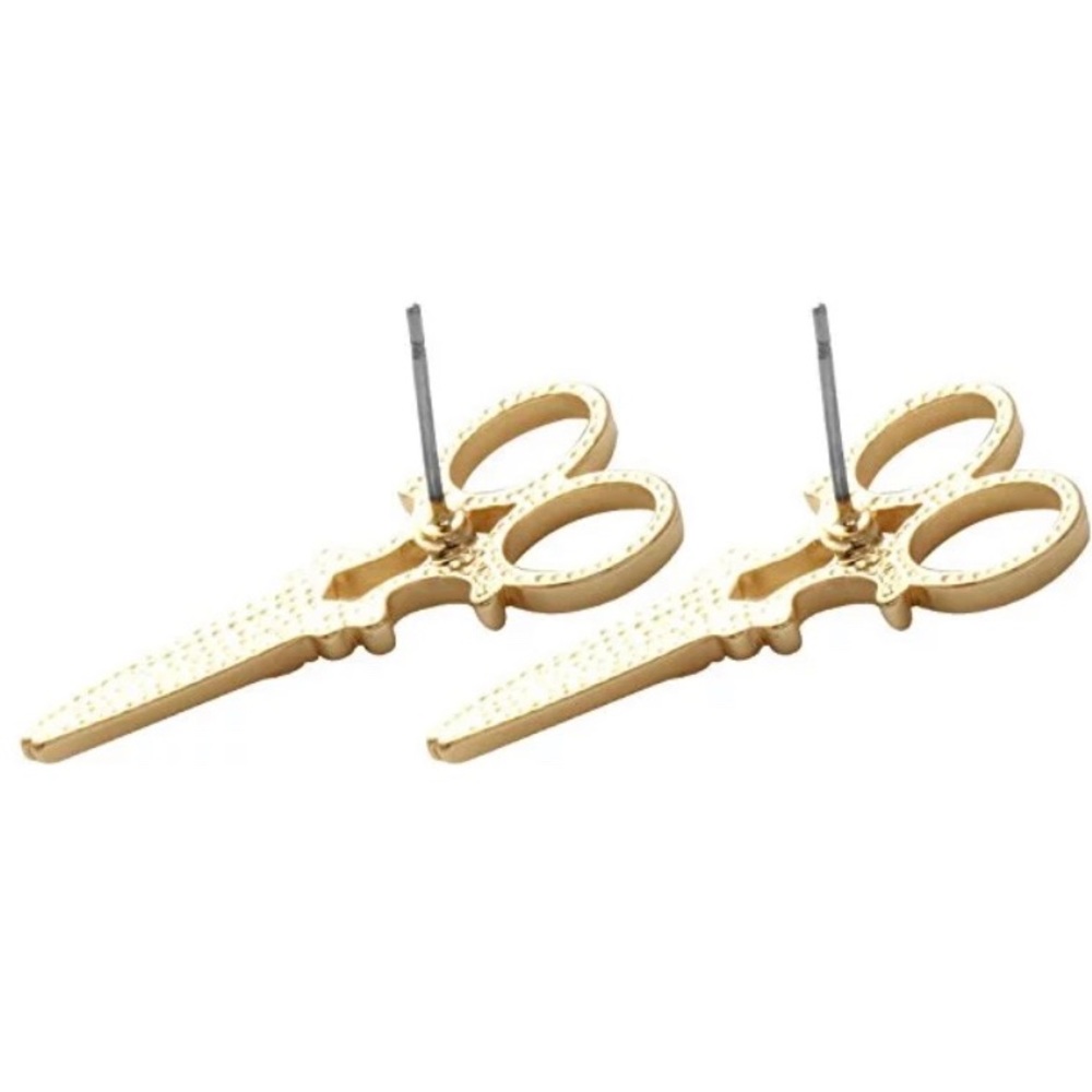 Gold Scissor ✂ Earrings 2 for $12 - Picture 3 of 4
